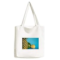 Tropical Fruit PineFruit Fresh Picture Tote Canvas Bag Shopping Satchel Casual Handbag