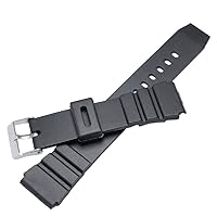 22mm Black Diver Rubber Watch Band Strap fits AMW-320 AMW-330 AD-520 MD-705