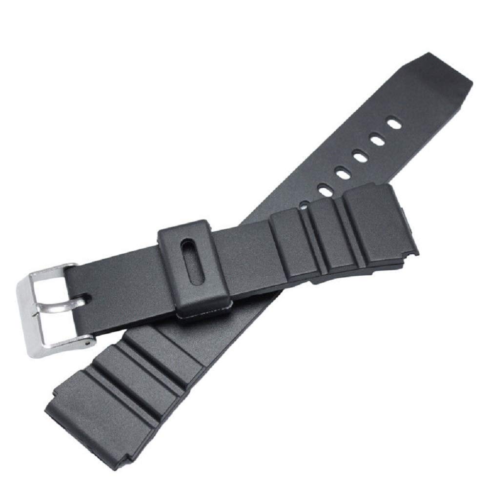 22mm Black Diver Rubber Watch Band Strap fits AMW-320 AMW-330 AD-520 MD-705