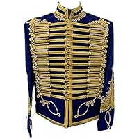 Hussar Jacket Coat Napoleonic Military General Officers Tunic with Aiguillette (XX Large)