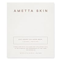 Anti Aging Collagen Face Mask| Lifting Facial Sheet Mask with Hyaluronic Acid, Hydrolyzed Marine Collagen, Vitamin C & E| Facial Mask for Firming & Anti aging, Tightens and Smooths Skin