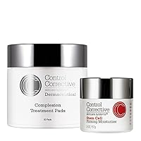 CONTROL CORRECTIVE Complexion Treatment Pads & Stem Cell Firming Moisturizer, Tones Skin, Stimulates Collagen