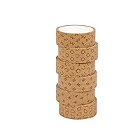 Colorations Natural Tones Patterned Craft Tape - 6 Rolls