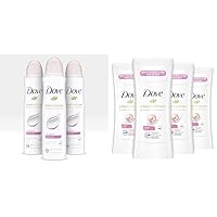 Dove Advanced Care Dry Spray Antiperspirant Deodorant for Women, Powder Soft & Antiperspirant Deodorant Stick Beauty Finish