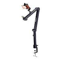 VEVOR Microphone Boom Arm with Desk Mount, 360° Rotatable, Adjustable Mic Stand with 3/8