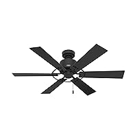 Hunter Fan Company, 52 inch Gilrock Modern Farmhouse Ceiling Fan and Pull Chain