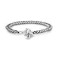 Stainless Steel Mens Cross Religious Bracelet Jewelry for Men