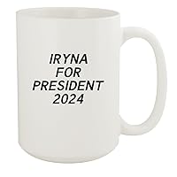 Iryna For President 2024 - Ceramic 15oz White Mug, White