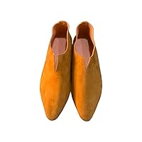 Moroccan Handmade Slippers,Leather Unisex Babouches, Babouche Shoes, Moroccan Babouche Dyed With Natural Colour