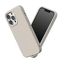 RhinoShield Case Compatible with [iPhone 13 Pro Max] | SolidSuit - Shock Absorbent Slim Design Protective Cover with Premium Matte Finish 3.5M / 11ft Drop Protection - Shell Beige