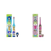 Sonic The Hedgehog and L.O.L. Surprise! Toothbrushes with Hygienic Covers, Soft Bristles, Anti-Slip Handles, Batteries Included, Ages 3+, 1 Count Each
