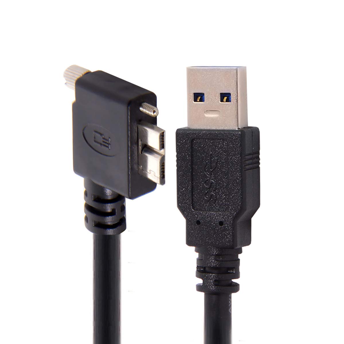 chenyang CY USB 3.0 A オス - マイクロB 左角度90度ケーブル