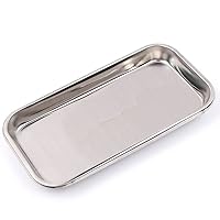 CHCDP 1PC Stainless Steel Storage Tray Food Fruit Plate Dish Tableware Tray Kitchen Accessories