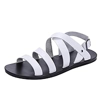 Men Sandals Flip Flop with For Flat Feet Plantar Arch Support Athletic Slide Sandals for Men with Soft Cushion Footbed