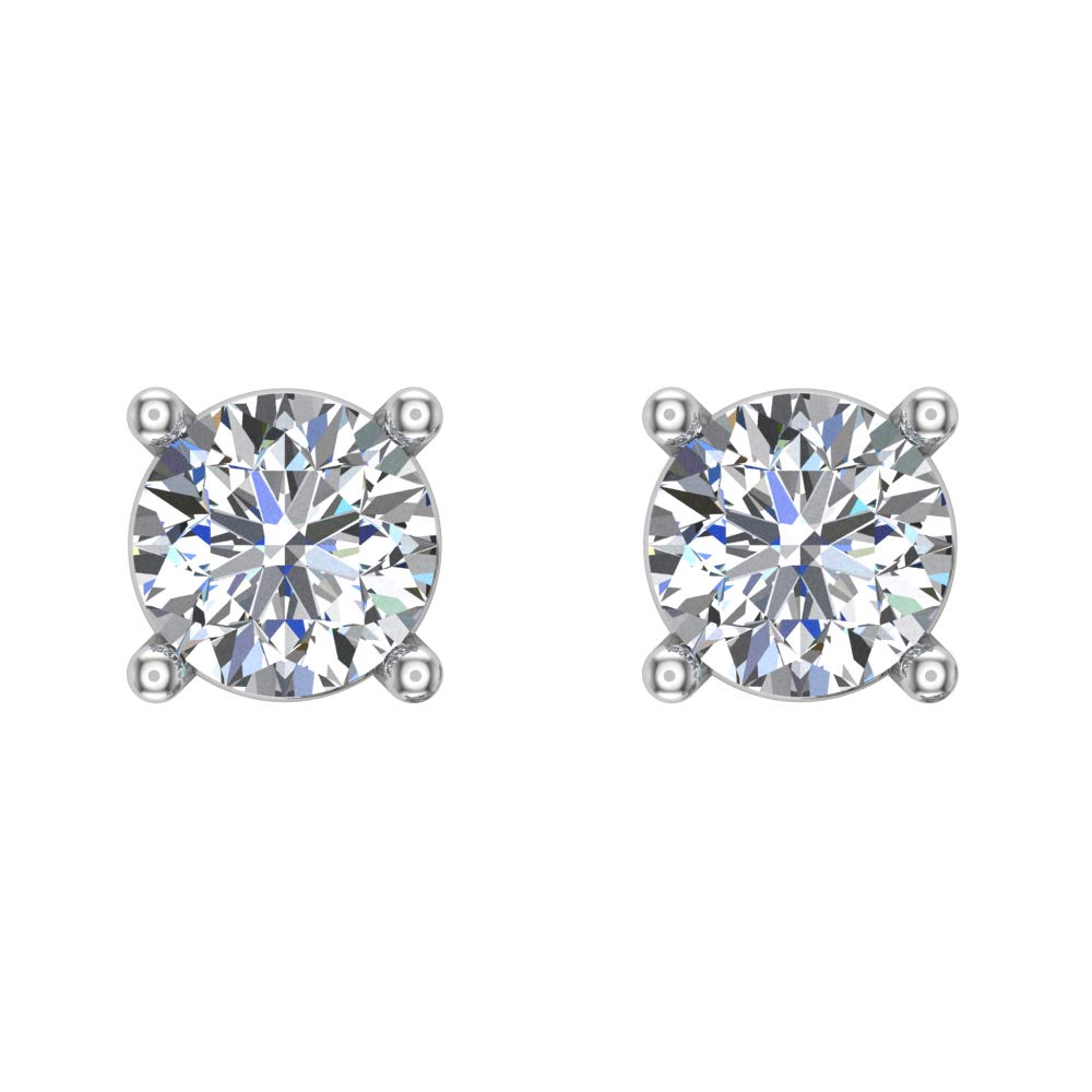 1/4 ctw Diamond Earrings for women girls 14K Gold Earstuds Gifts for her