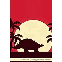 Dinosaur Era Stegosaurus Journal: Notebook Journal For Teens and Adults | 120 Pages | Grey Lines | Glossy Cover | 6 x 9 In