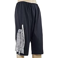 Urine Bag Incontinence Pants Care Underwear Catheter Shorts Urinate Drainage Bag Pants for Elderly - Unisex(Size:M,Color:Black)