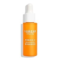 Lumene Nordic-C [Valo] Glow Boost Essence Serum for Face, Glow Up Vitamin C Serum with Hyaluronic Acid and Antioxidants, Enhancing Skin Hydration, 1 fl oz