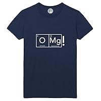 OMG! Periodic Table Printed T-Shirt - Navy - LT