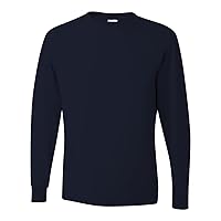 Jerzees Heavyweight Blend 50/50 Long Sleeve T-Shirt, XL, J. Navy