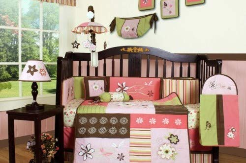 GEENNY Boutique 13 Piece Crib Bedding Set, Floral Dream