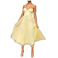 Womens Prom Dress 2024 Shapewear Spaghetti Strap Long Tulle Formal Gowns Sexy Flowy Evening Cocktail Party Corset Dress