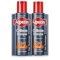 Alpecin C1 Caffeine Shampoo 12.68 fl oz (Pack of 2), Promote Natural Hair Growth and Thickness, Energizes Hair and Scalp, Leaves Hair Feeling Stronger