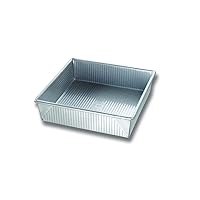 USA Pan Bakeware Square Cake Pan, 9 inch, Nonstick & Quick Release Coating, Made in the USA from Aluminized Steel