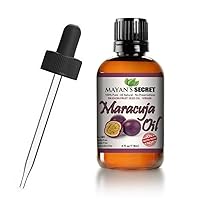 Pure Carrier and Essential oils for Skin Care, Hair, Body Moisturizer for Face-Anti Aging Skin Care (Maracuja Oil (Passion Fruit), 4oz)