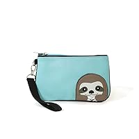 Sleepyville Critters - Peeking Baby Sloth Vinyl Wristlet