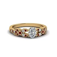 Choose Your Gemstone Flower Pave Diamond CZ Ring yellow gold plated Oval Shape Petite Engagement Rings Ornaments Surprise for Wife Symbol of Love Clarity Comfortable US Size 4 to 12