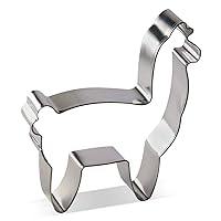 Alpaca Lama Cookie Cutter 4 in B1592 - Foose Cookie Cutters - USA Tin Plate Steel