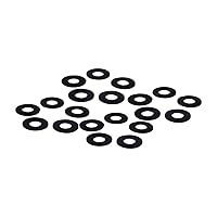 50pcs Black Nylon Plastic Flat Washers 30mm OD 12mm ID 1.5mm Thickness Sealing Gasket Screw Washer for Faucet Pipe Water Hose Electrical Connections on Household Commercial Appliances Replacement Part