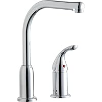 Elkay Everyday LK3000CR Deck Mount Kitchen Faucet with Remote Lever Handle, Chrome