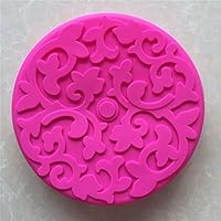 Large Flower Pattern Silicone Mold for Cake Baking Pizza plate moon cake pan