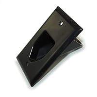DATA COMM Electronics 45-0001-BK 1-Gang Recessed Low Voltage Cable Plate - Black