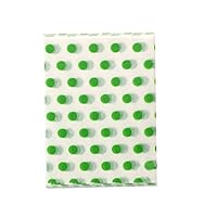 500 Pcs Candy Wrappers Twisting Wax Paper for Sweets Lolly Baking Nougat - Green Dot