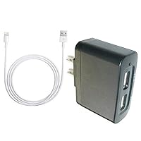New Two USB Ports + AC Adapter Replacement for Apple iPad Air A1474 MD785LL/A MD785LL/B MD786LL/A MD788LL/A MD788LL/B MD789LL/B Beats A1680 ML4M2LL/A Pill+ Dre Pill Wireless Speaker Tablet