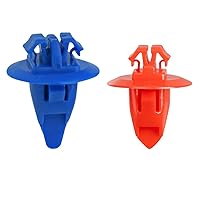 Fender Molding Retainer Fastening Clip Sets 90904-67036 Blue & 90904-67037 Red Nylon for Toyota 4Runner Tacoma Sequoia Tundra