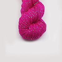 Crochet Kit Yarn 50g/pcs Knitting Crochet Yarn with Gold Line Soft Wools Acrylic Yarn Thick Weave Thread Colorful Knitting Yarn (Color : Gold)