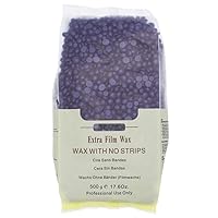 Hard Wax Beans for Face, Underarms, Brazilian, Bikini Hair Remover 17.6 Ounce (Purple)