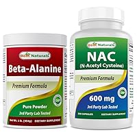 Beta Alanine Pure Powder 1 Pound & NAC 600 mg
