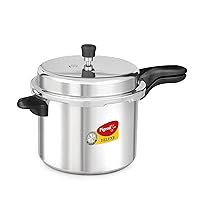Pigeon Pressure Cooker - 7.5 Quart - Deluxe Aluminum Outer Lid Stovetop & Induction - Cook delicious food in less time: soups, rice, legumes, and more! - 7.5 Liters