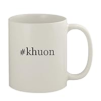 #khuon - 11oz Ceramic White Coffee Mug, White