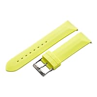 Clockwork Synergy - 2 Piece Divers Silicone Watch Band Straps - Lime Yellow - 20mm for Men Women