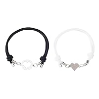 Stainless Steel Couple Bracelet Set Hollow Love Heart for Butterfly Matching Bracelets I Love You Valentine's Day Jewelr