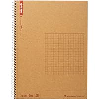 SPIRAL NOTE BASIC 8.98 x 11.69 inches (A4), 5mm-squared, 80 Sheets (N245ES)
