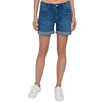 Tommy Hilfiger Women's Denim Jean Shorts with Cuffs for Summer and Spring
