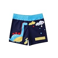 Boys Swimwear Shorts Toddlers Kids Swimsuit Pants Print Bathing Suit Flat Angle Swim Trunks with Pants Rope Beach