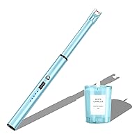 Navpeak Candle Lighter Long Neck Windproof Electric Arc Lighter for Gas Stove Fireplace BBQ Kitchen Grills (Sky Blue)